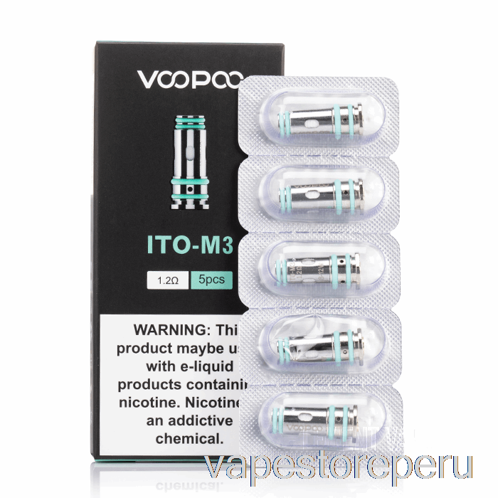 Bobinas De Repuesto Desechables Voopoo Ito Para Vape, Bobinas De Malla Ito-m3 De 1,2 Ohmios